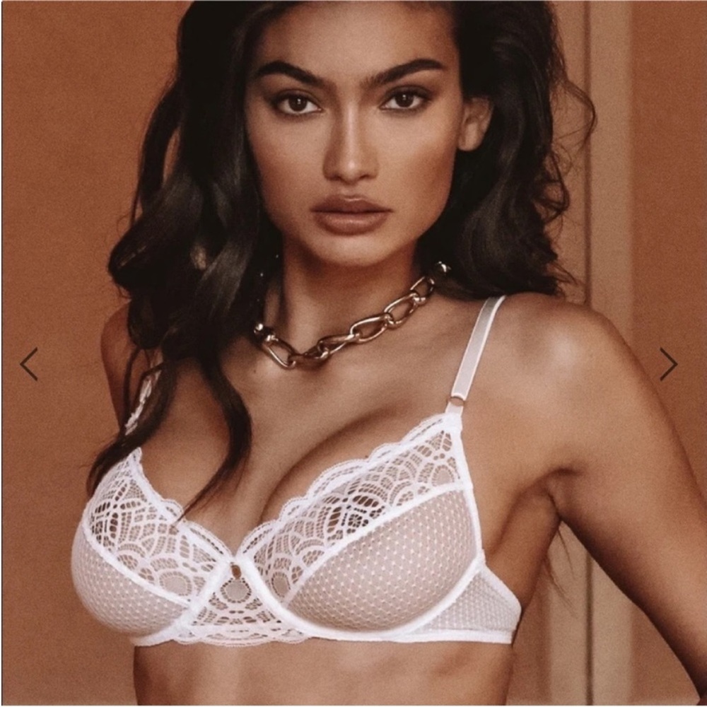Elegant White Lace Bra
